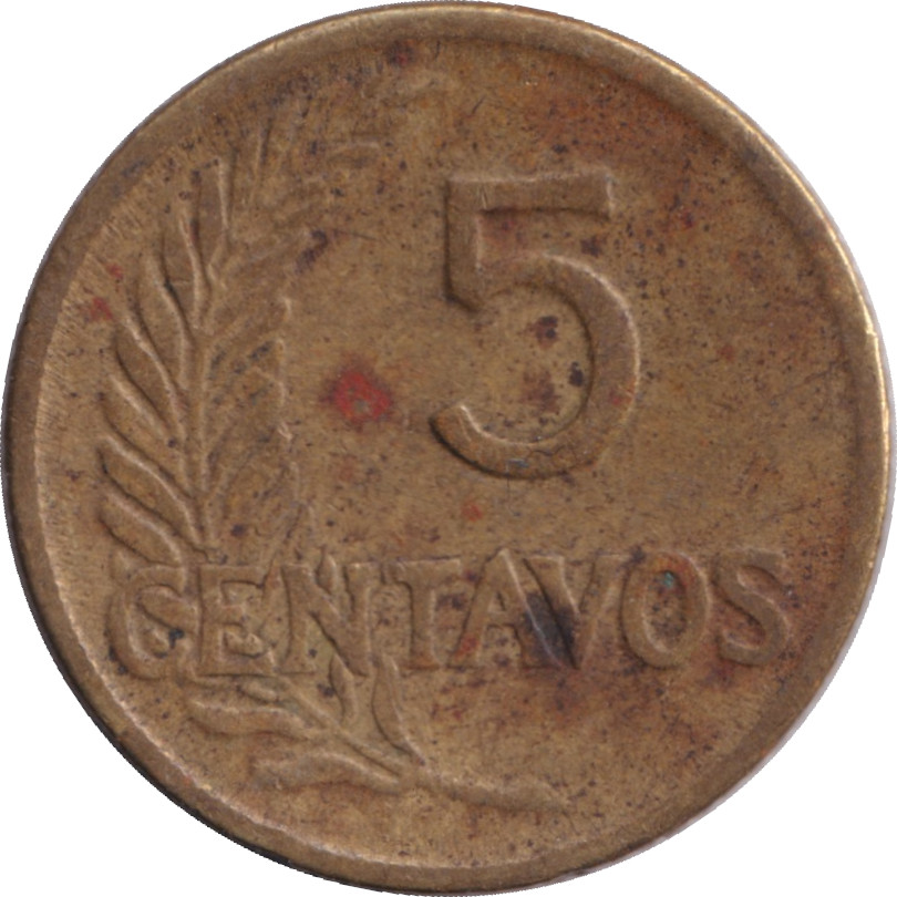 5 centavos - Cérès - Cupro-aluminium - Type 2