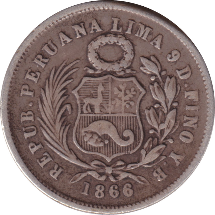 1 dinero argent - Liberté assise - Petite couronne