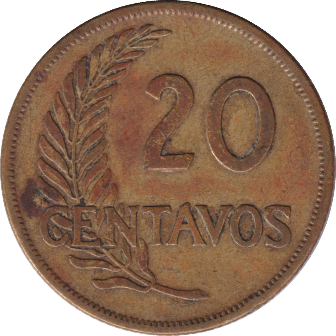 20 centavos - Cérès - Type 2