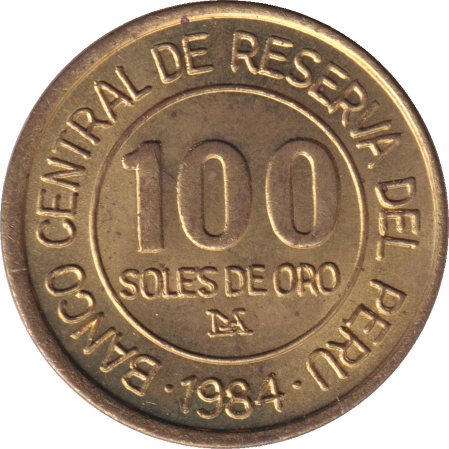 100 soles - Amiral Grau