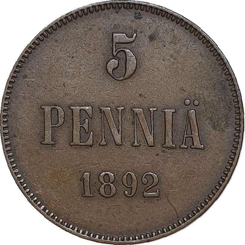 5 pennia - Alexandre III