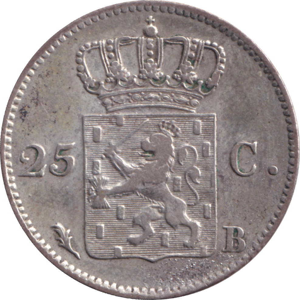 25 cents silver - Guillaume I