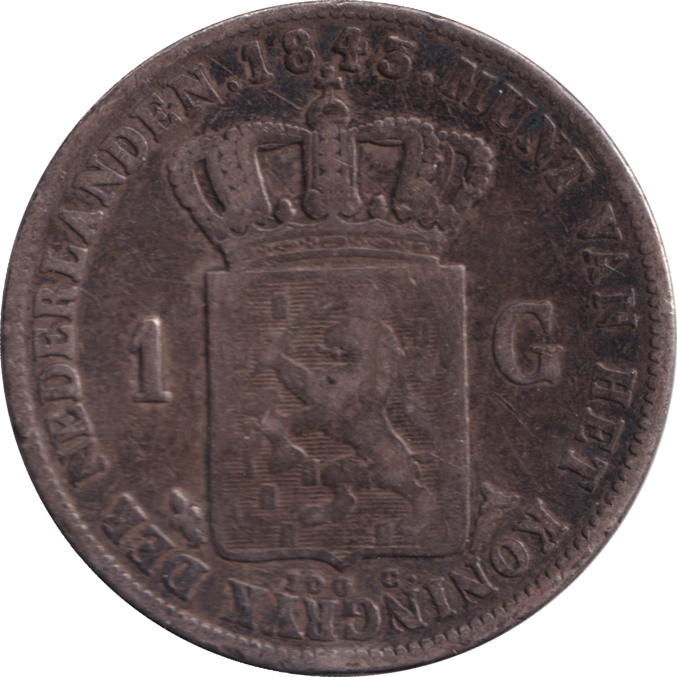 1 gulden argent - Guillaume II