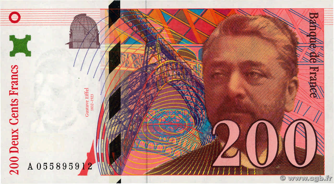 200 francs - Gustave Eiffel