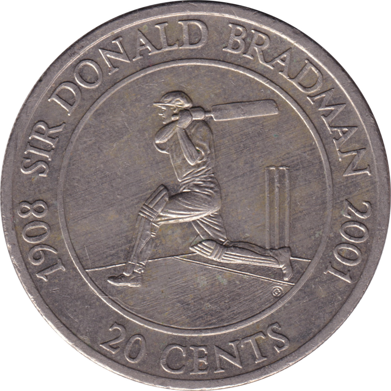 20 cents - Sir Donald Bradman