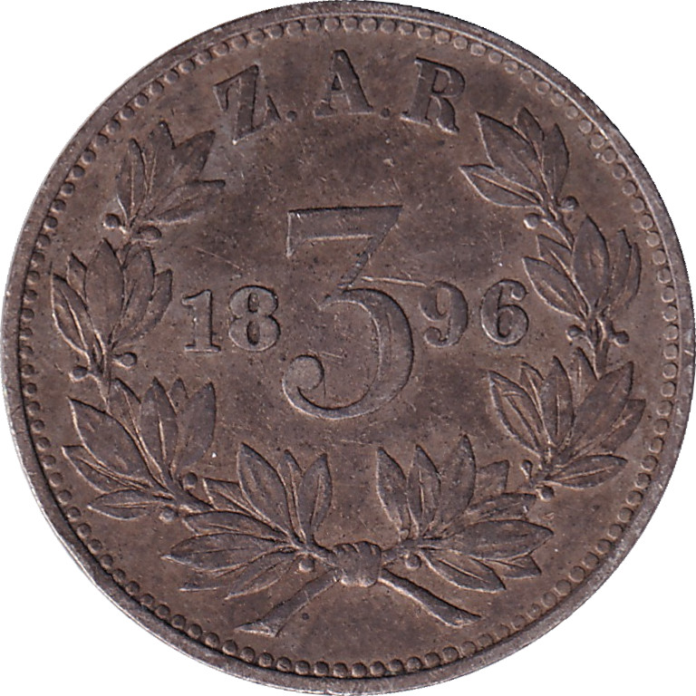 3 pence argent - Krugger