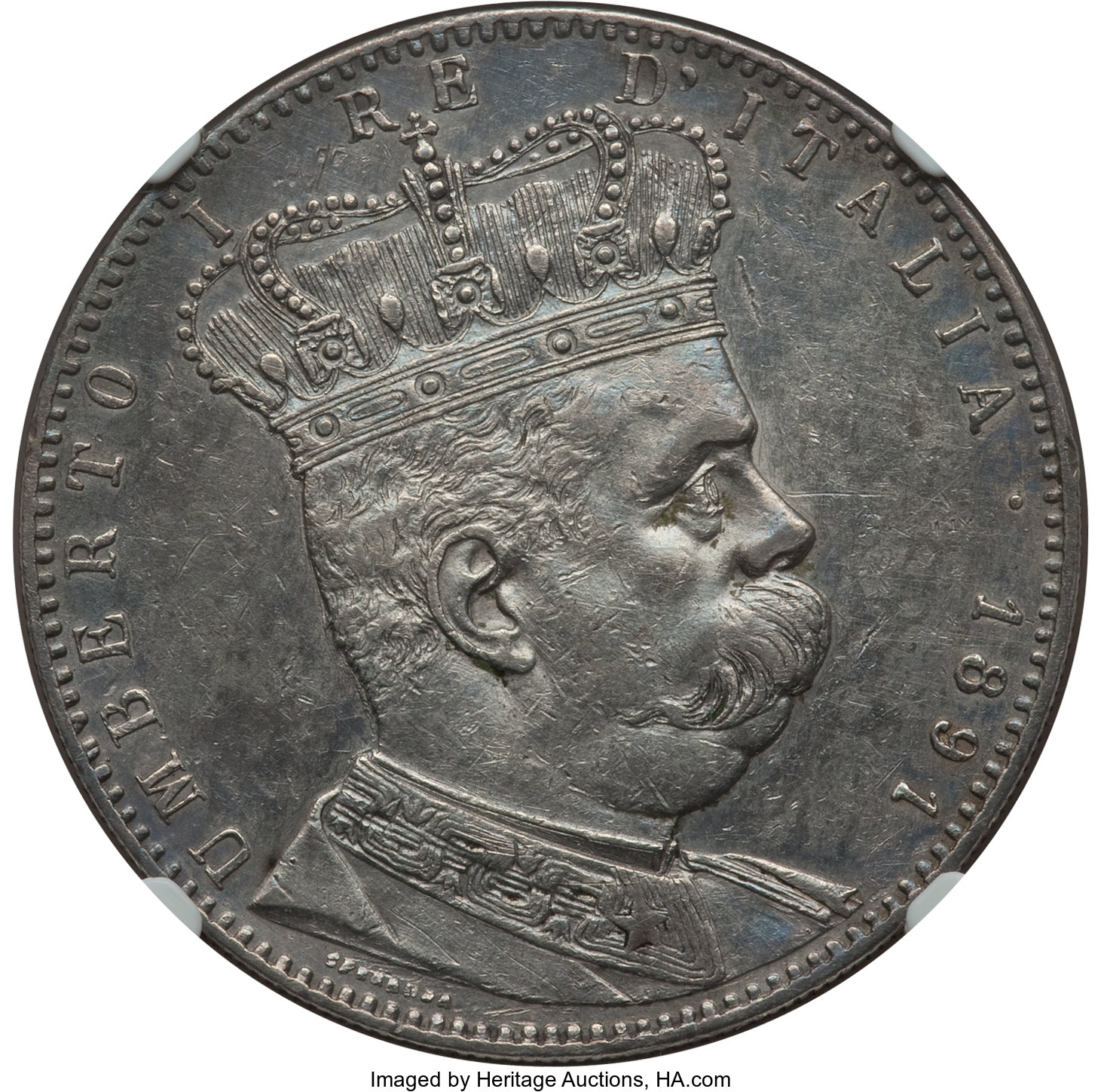 5 lire argent - Umberto I