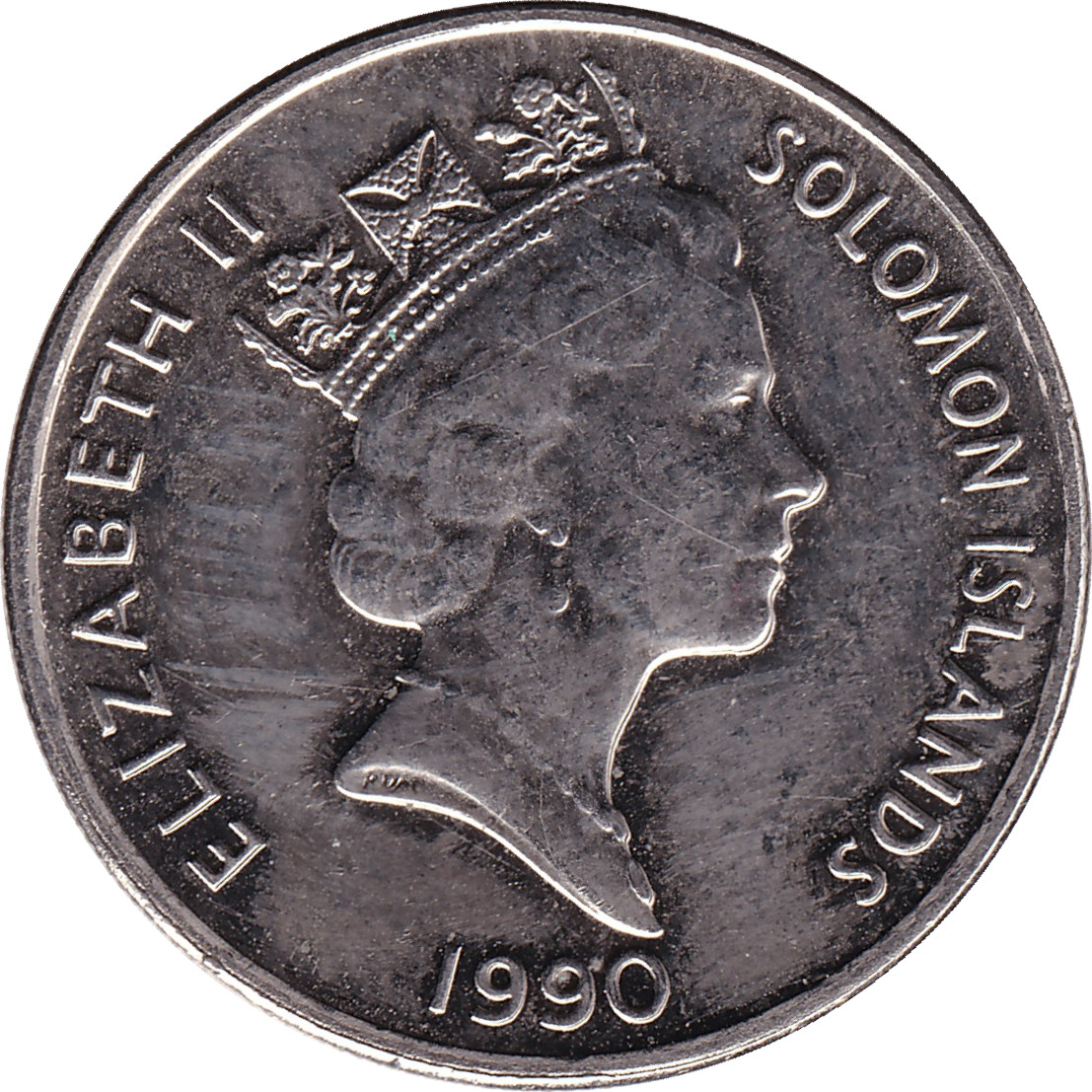 10 cents - Elizabeth II - Tête mature - Nickel plate