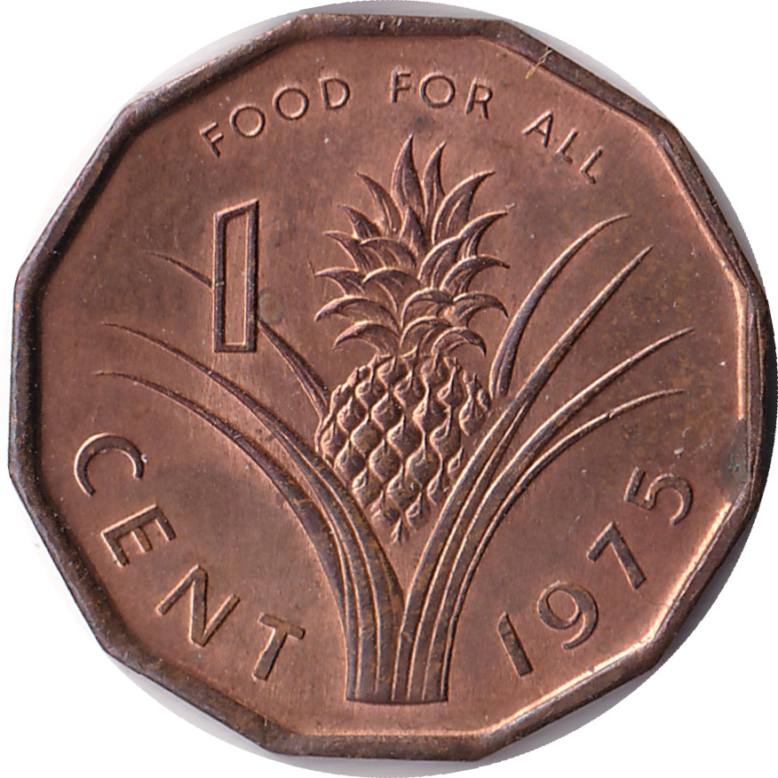 1 cent - Sobhuza II - Food for All