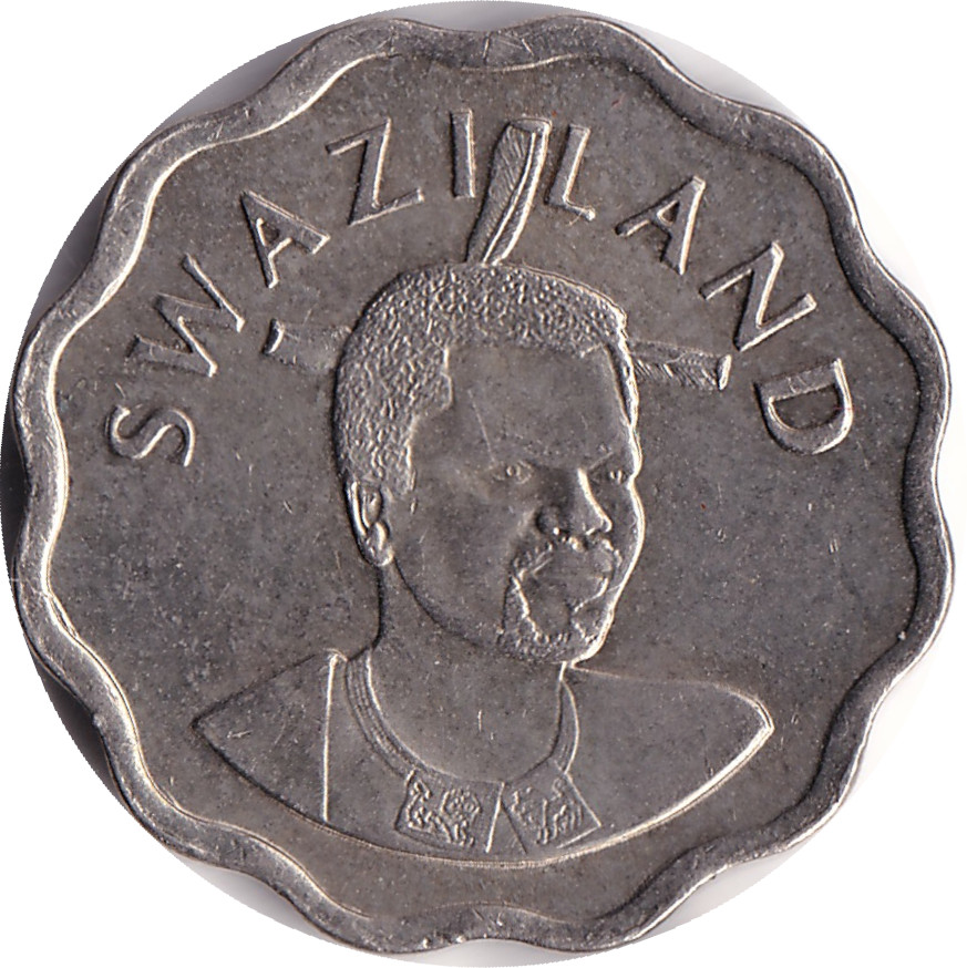 5 cents - Mswati III - Cupronickel