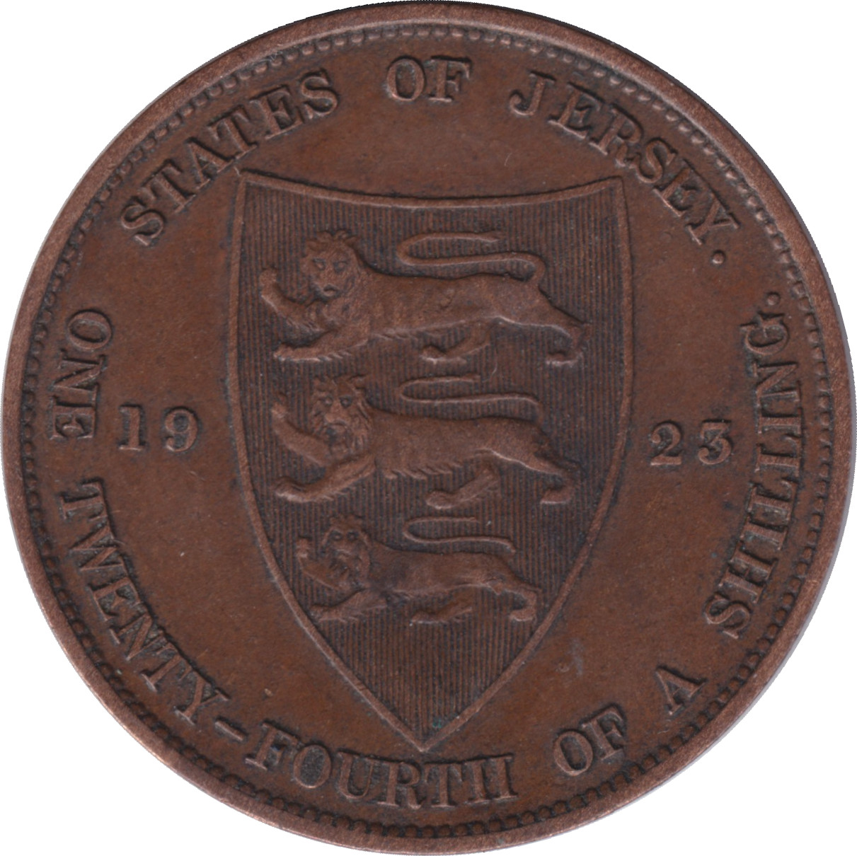 1/24 shilling - George V - Premier blason