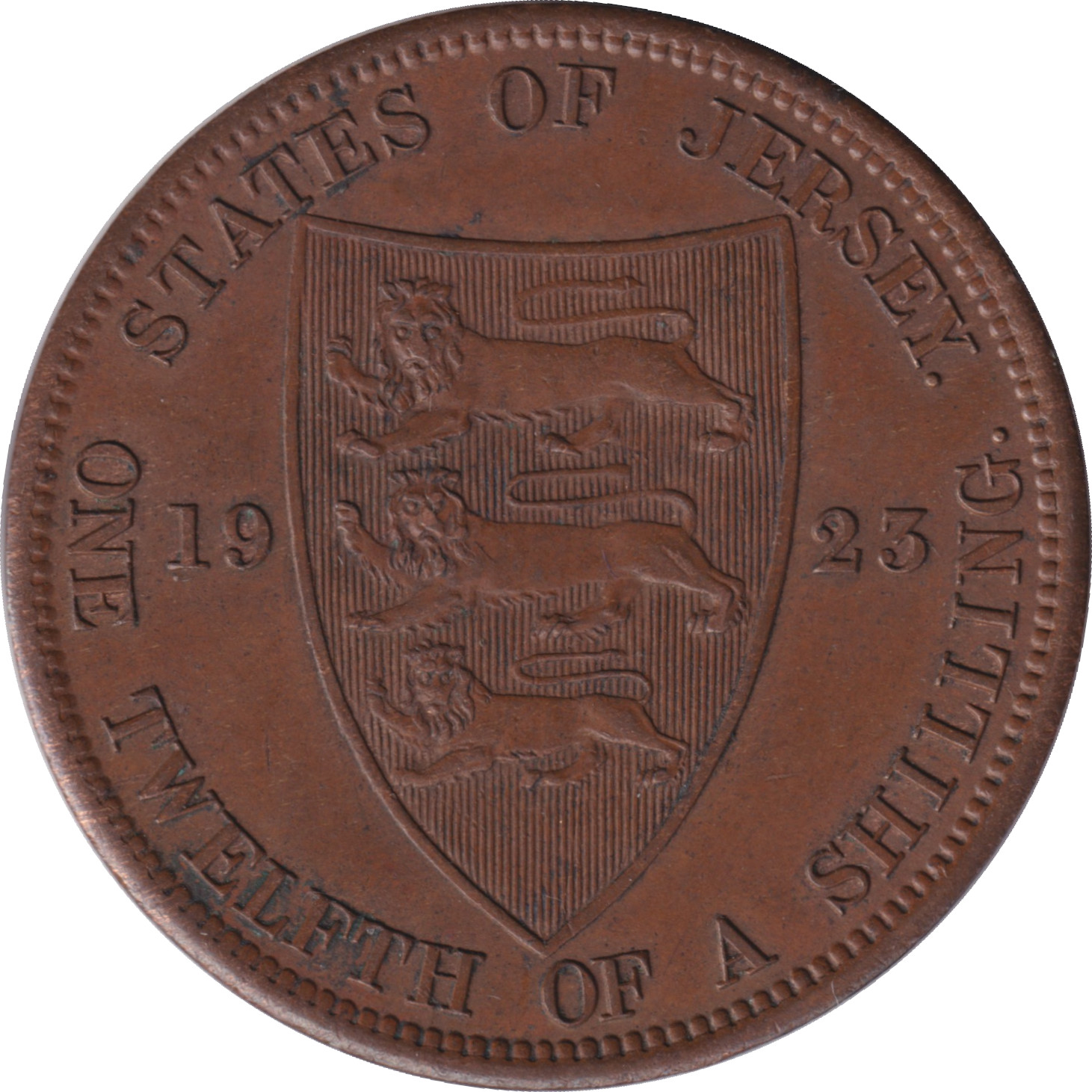 1/12 shilling - George V - Premier blason