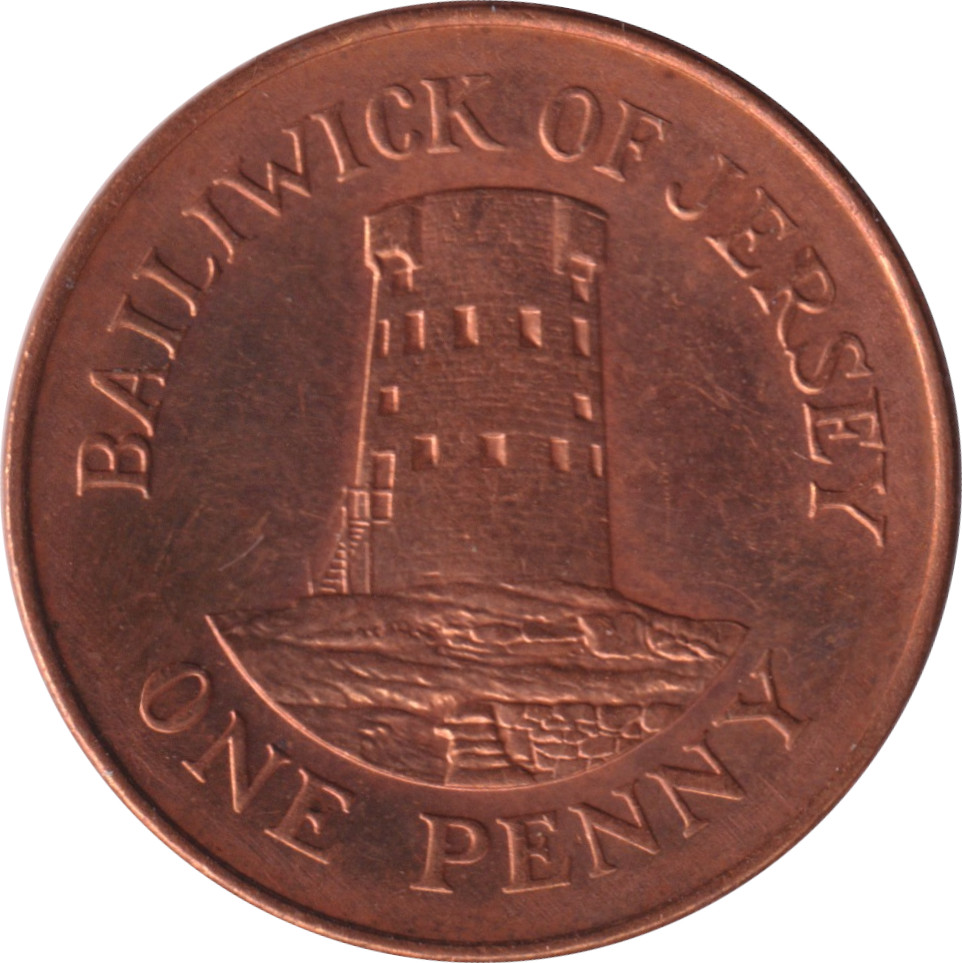 1 penny - Elizabeth II - Old head