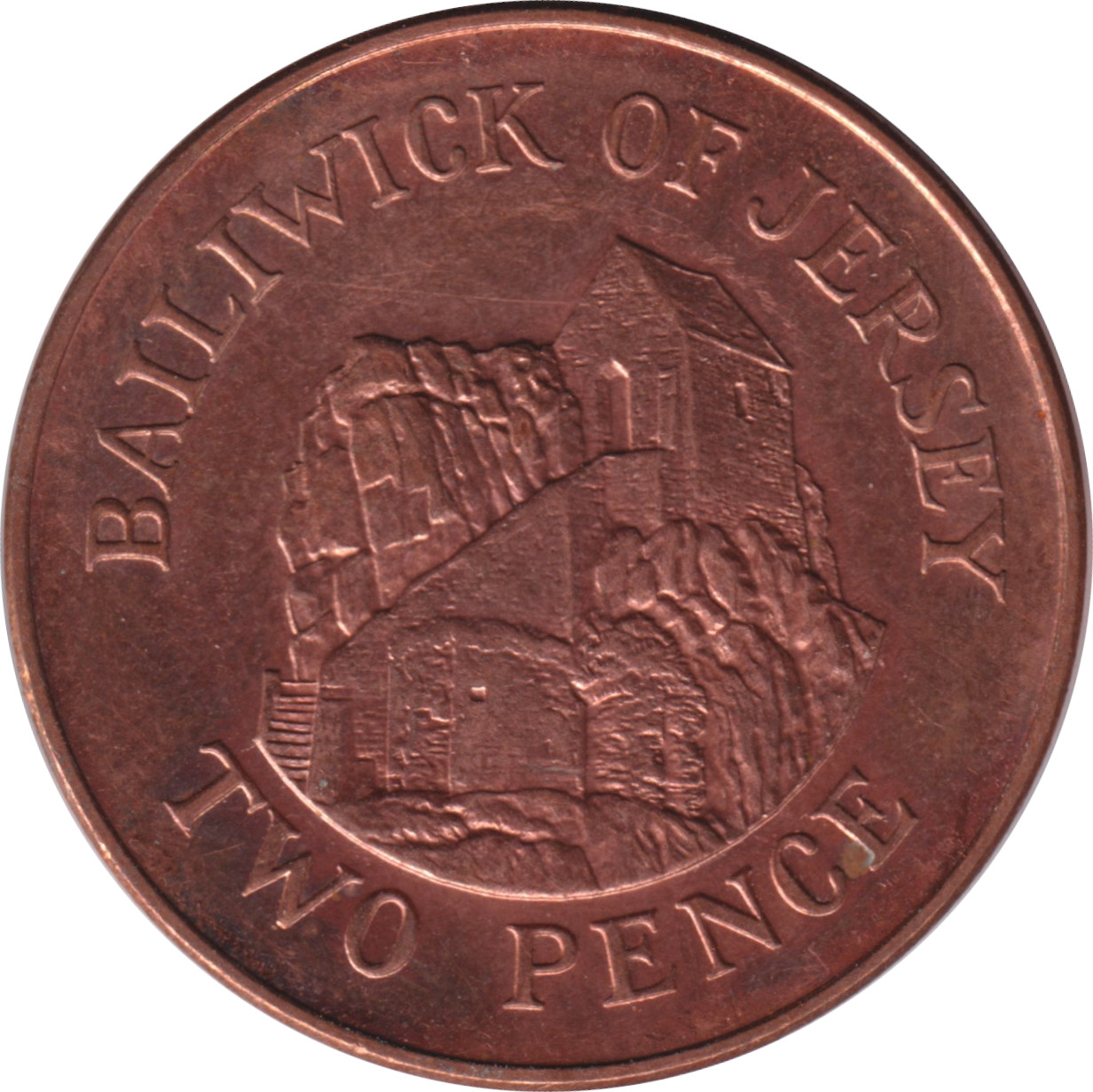 2 pence - Elizabeth II - Tête agée