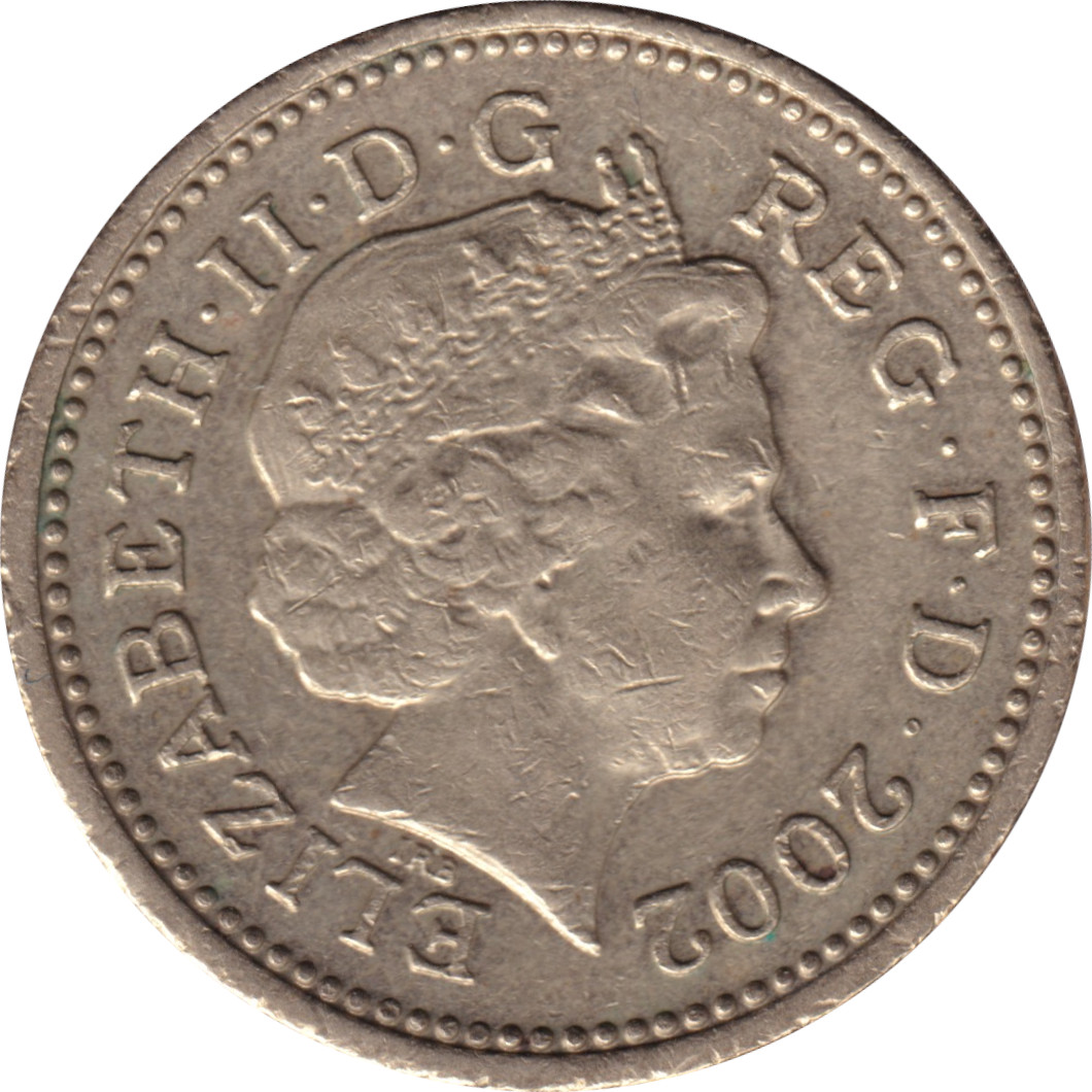 1 pound - Elizabeth II - Tête agée - Lions d'Angleterre