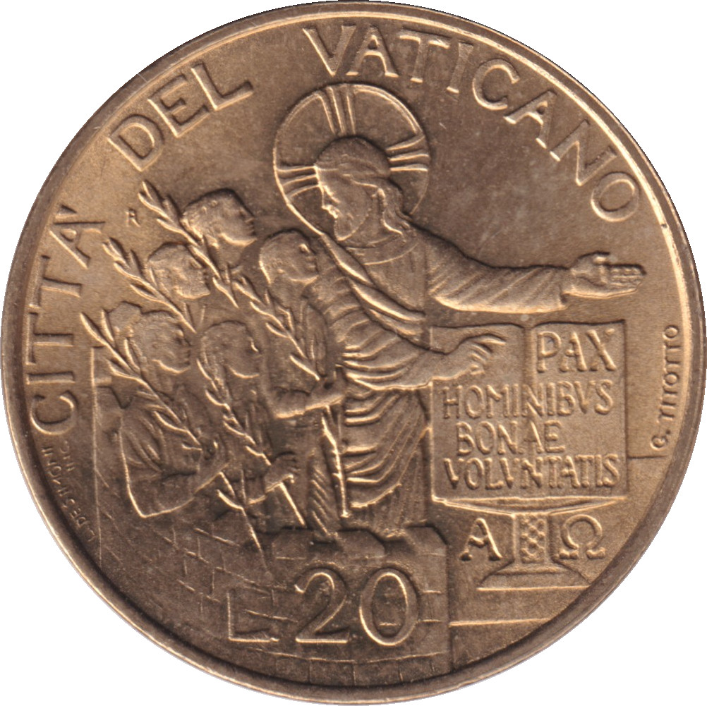 20 lire - Jean Paul II - Jésus enseignant