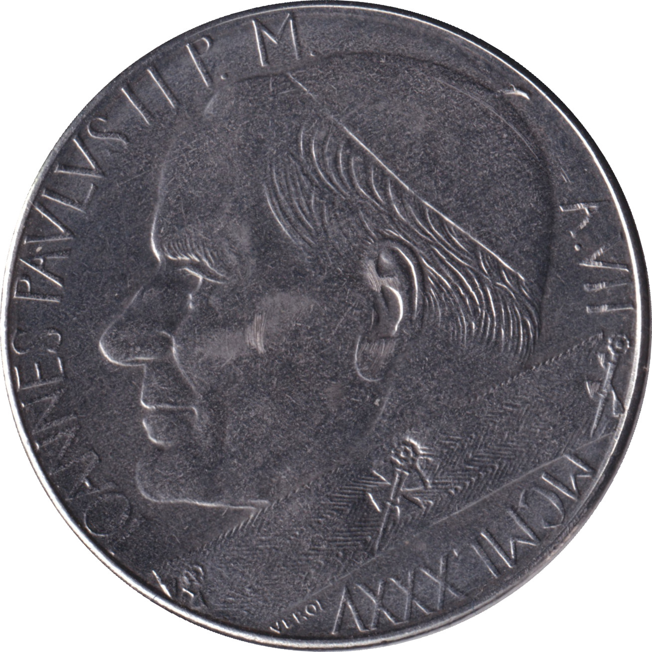 100 lire - John Paul II - Mappemonde