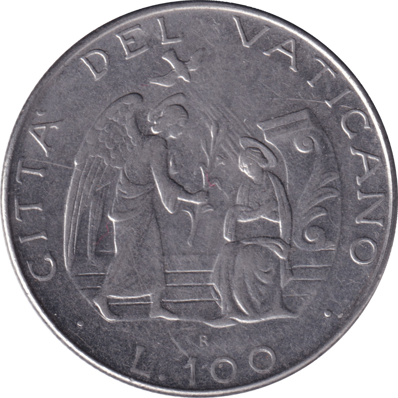 100 lire - Jean Paul II - Ange et Marie