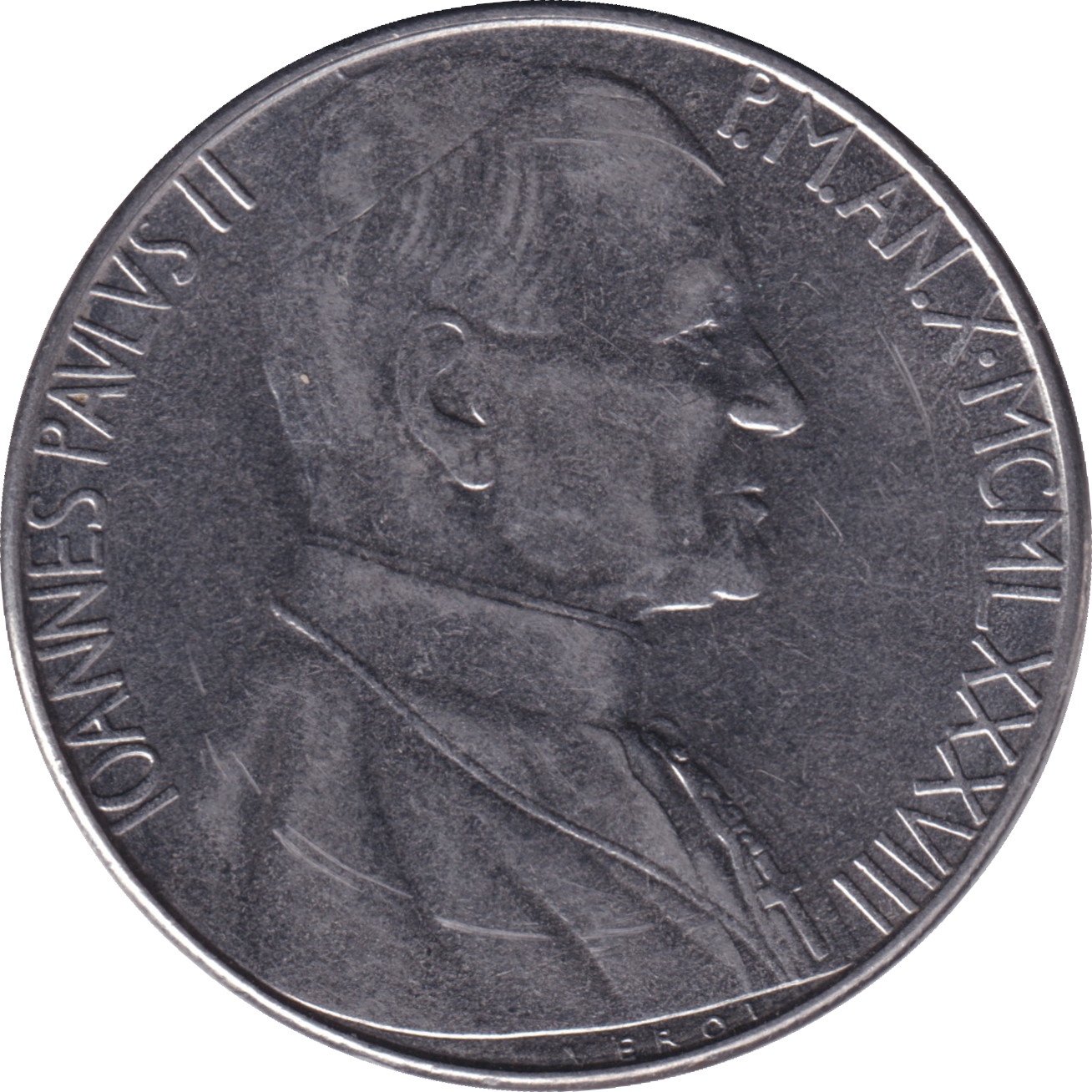 100 lire - John Paul II - Adam et les animaux