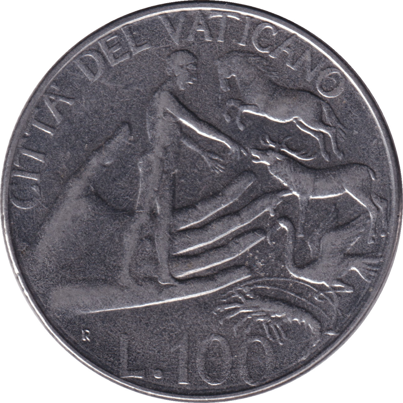 100 lire - John Paul II - Adam et les animaux