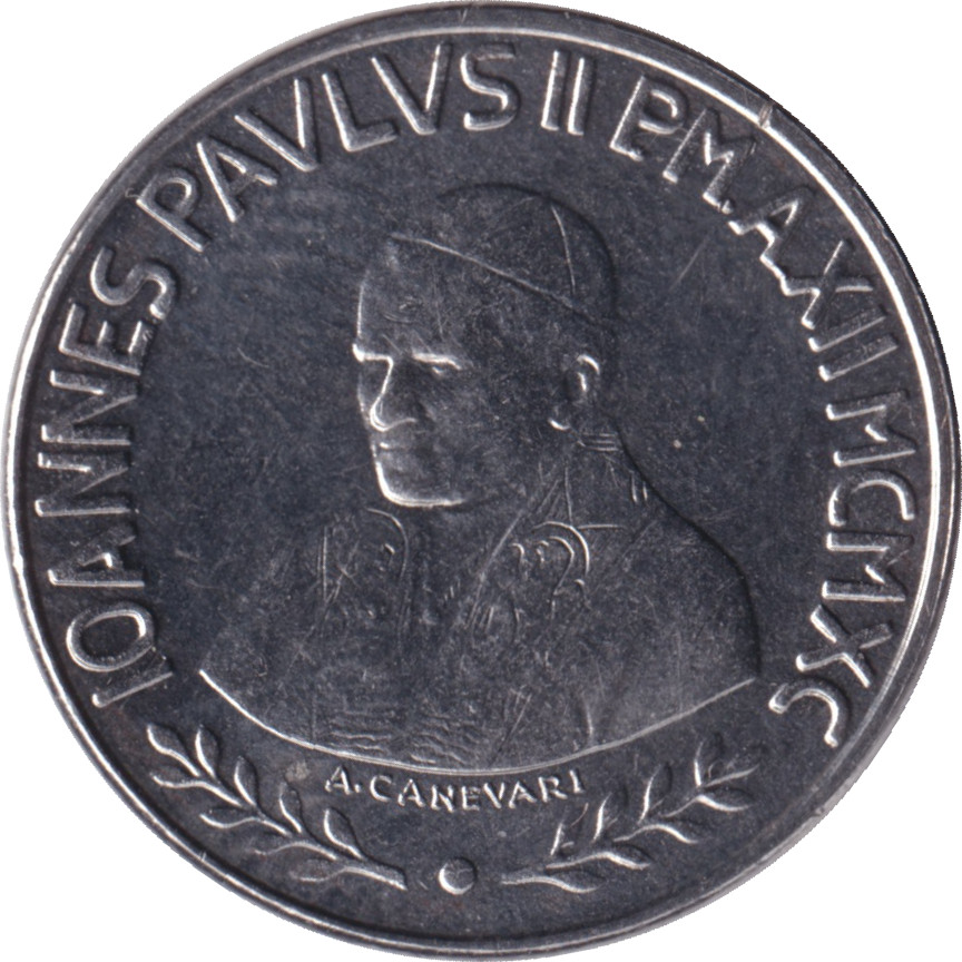 100 lire - Jean Paul II - Évêque