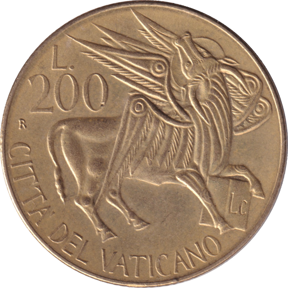 200 lire - Jean Paul II - Buffle ailé