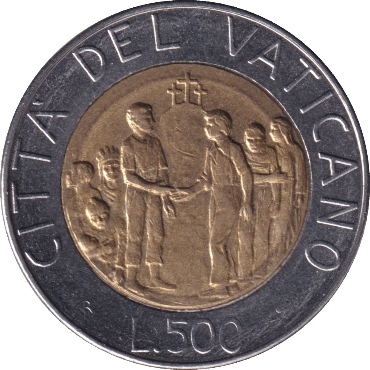 500 lire - John Paul II - Rencontre