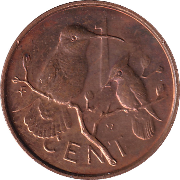 1 cent - Elizabeth II - Oiseau