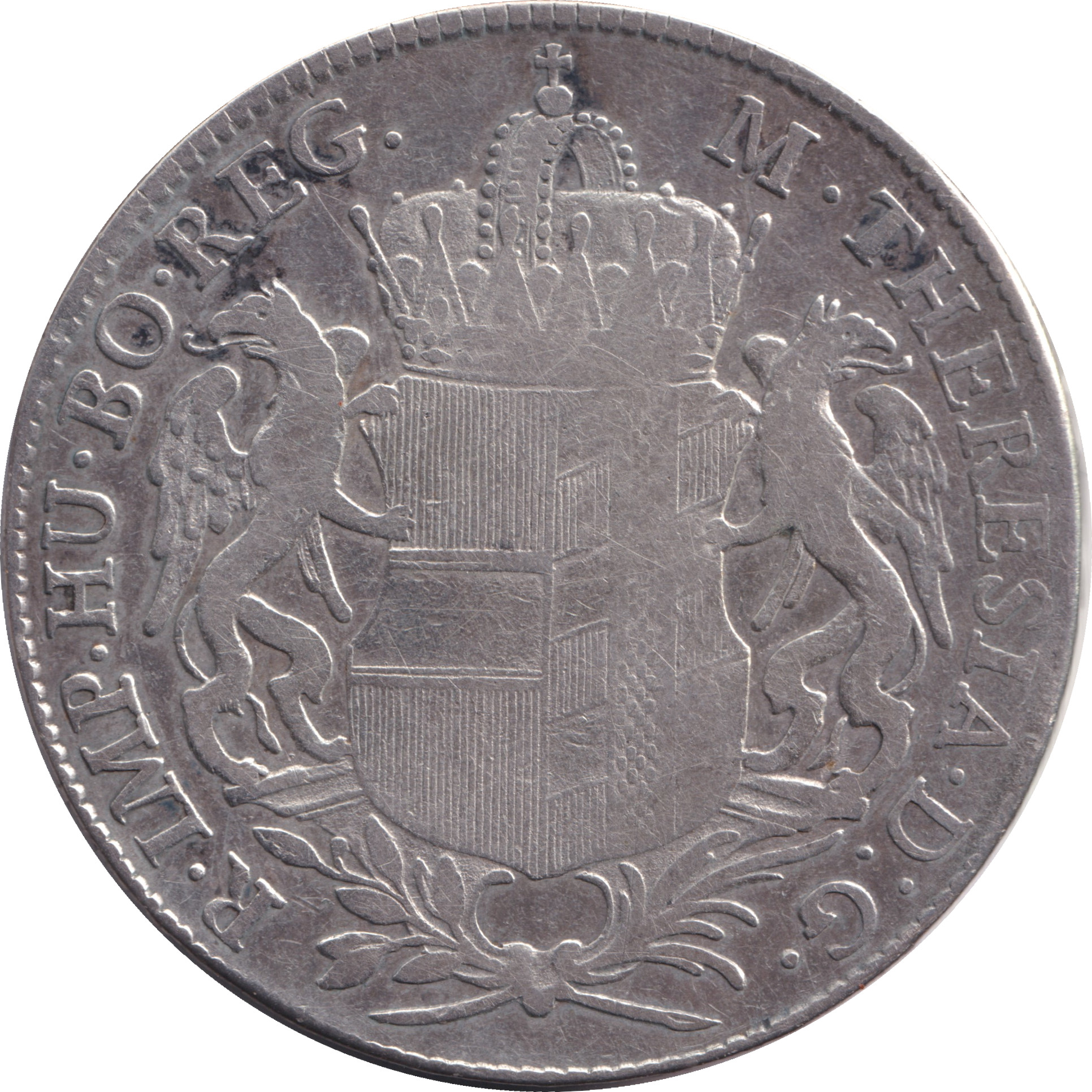 1 thaler argent - Marie Thérèse - Blason