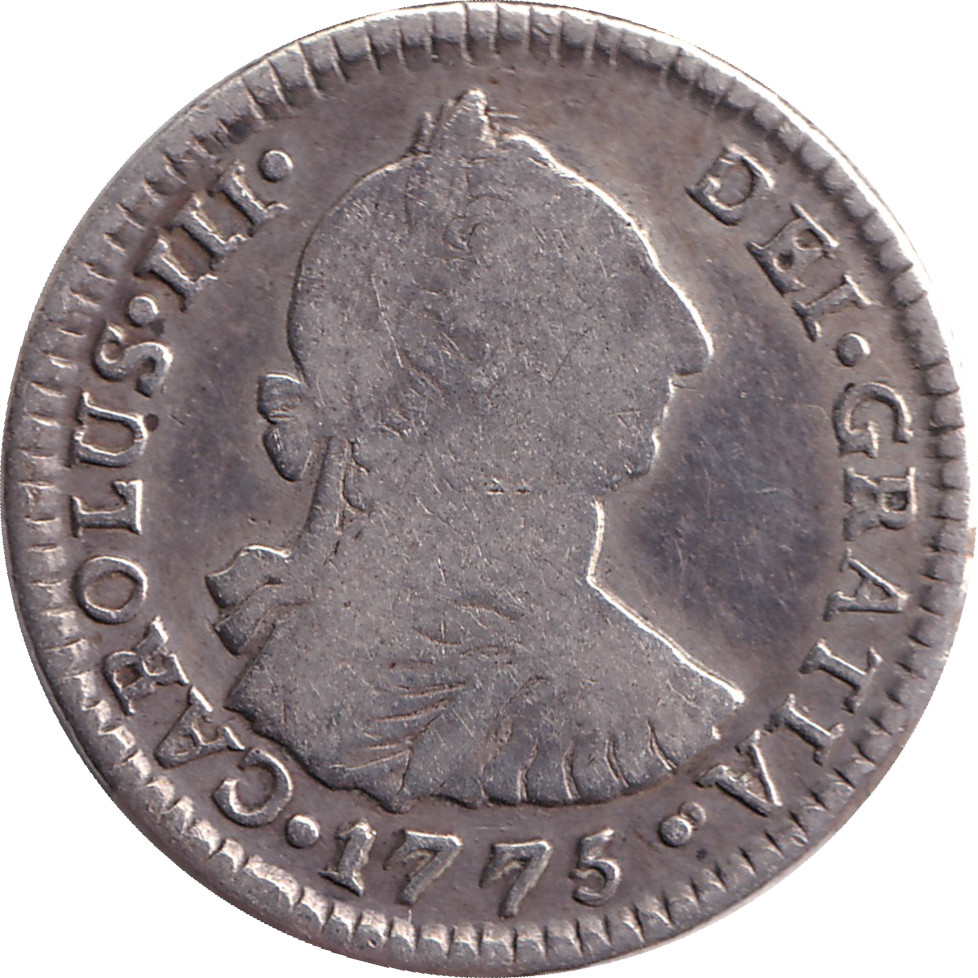 1 real silver - Charles III - Young bust