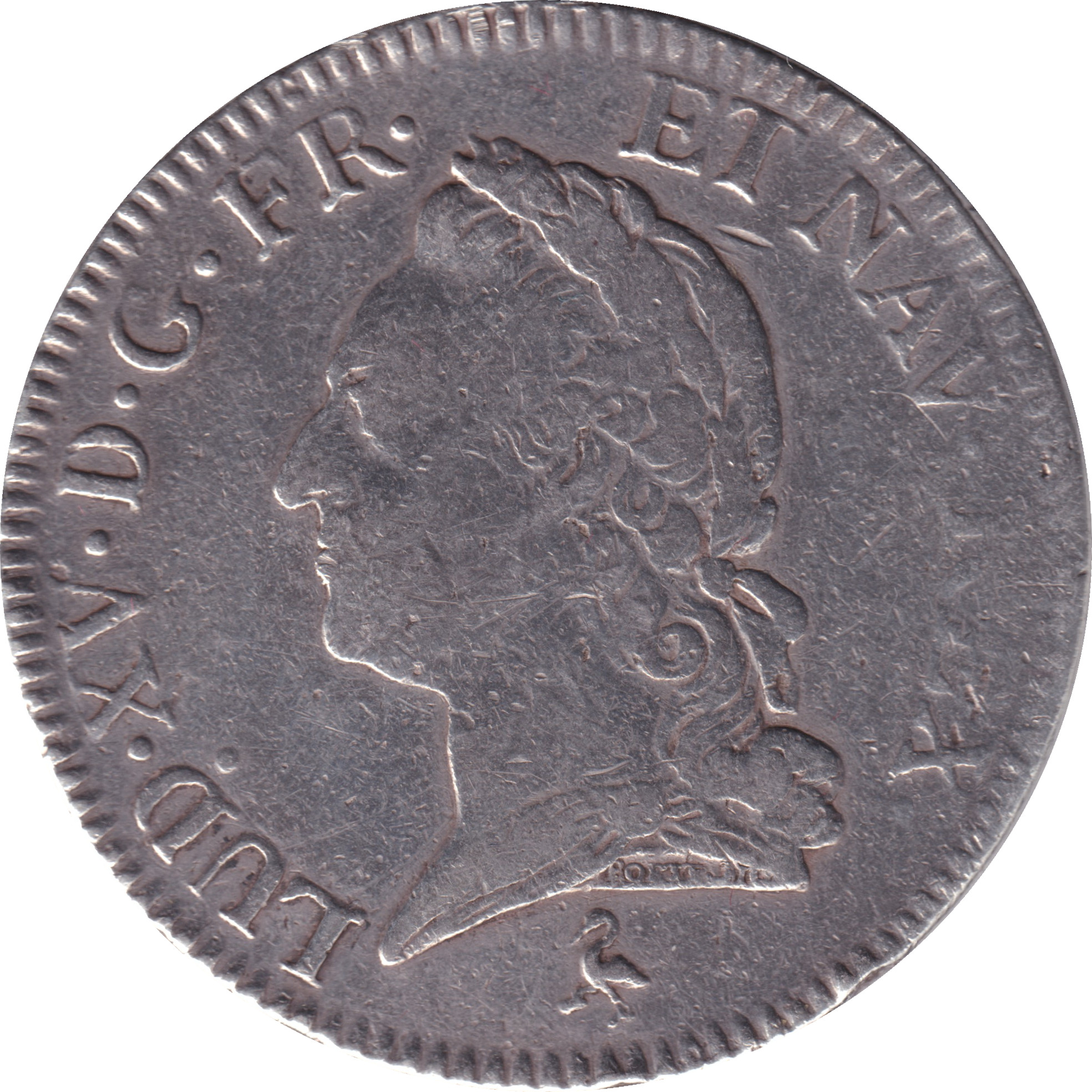 1 écu silver - Louis XV - Vieille tête