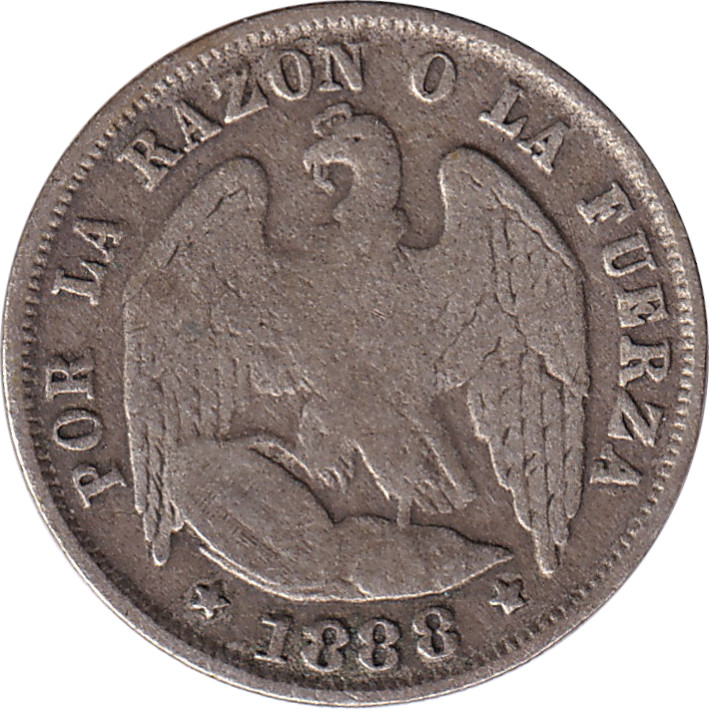 1/2 decimo silver - Seated Eagle