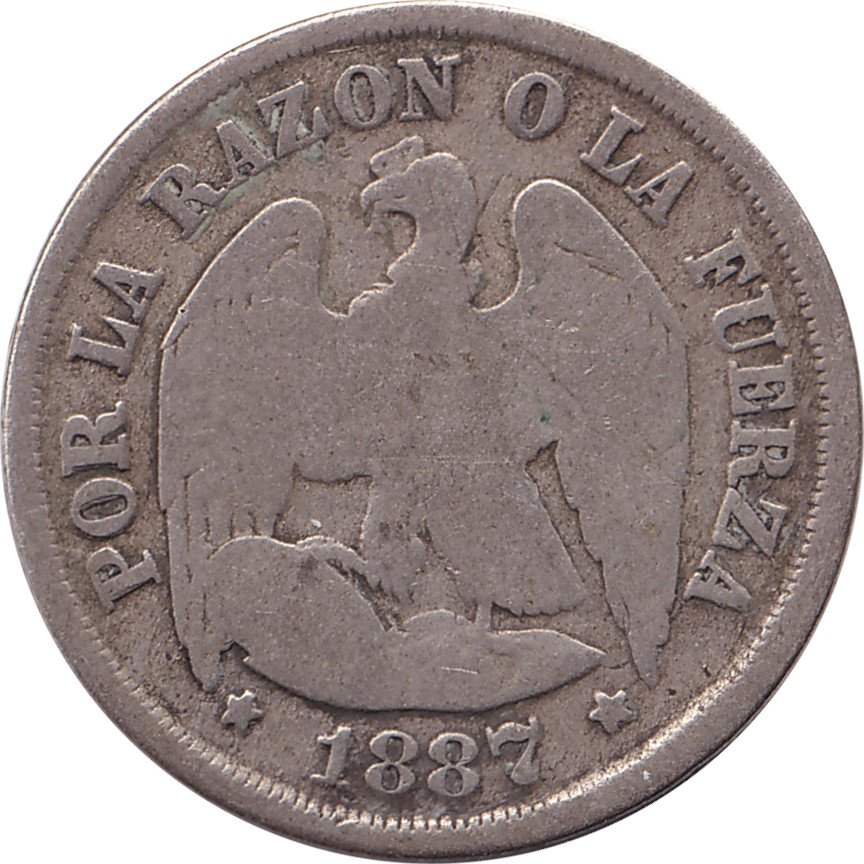 1 decimo silver - Seated Eagle