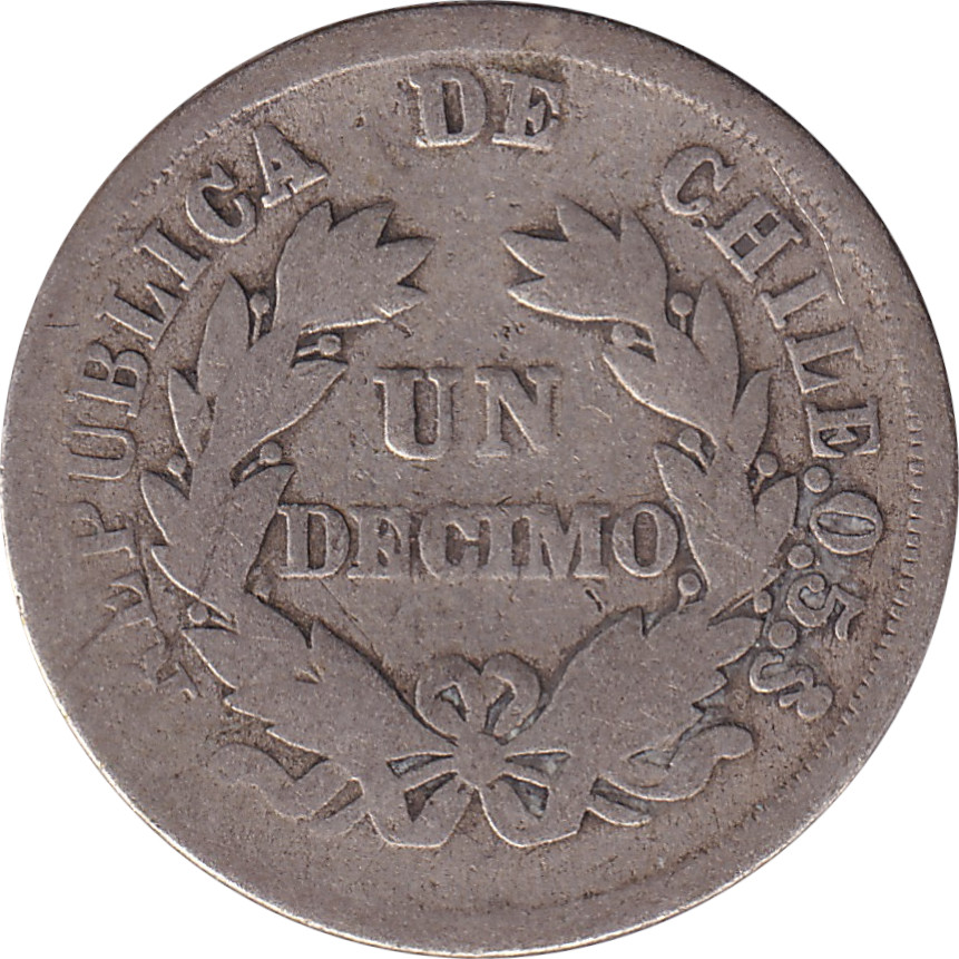 1 decimo silver - Seated Eagle