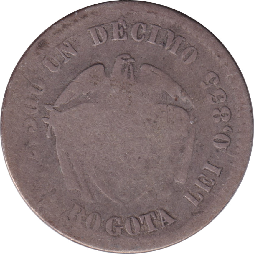 1 decimo silver - Femme et armoiries