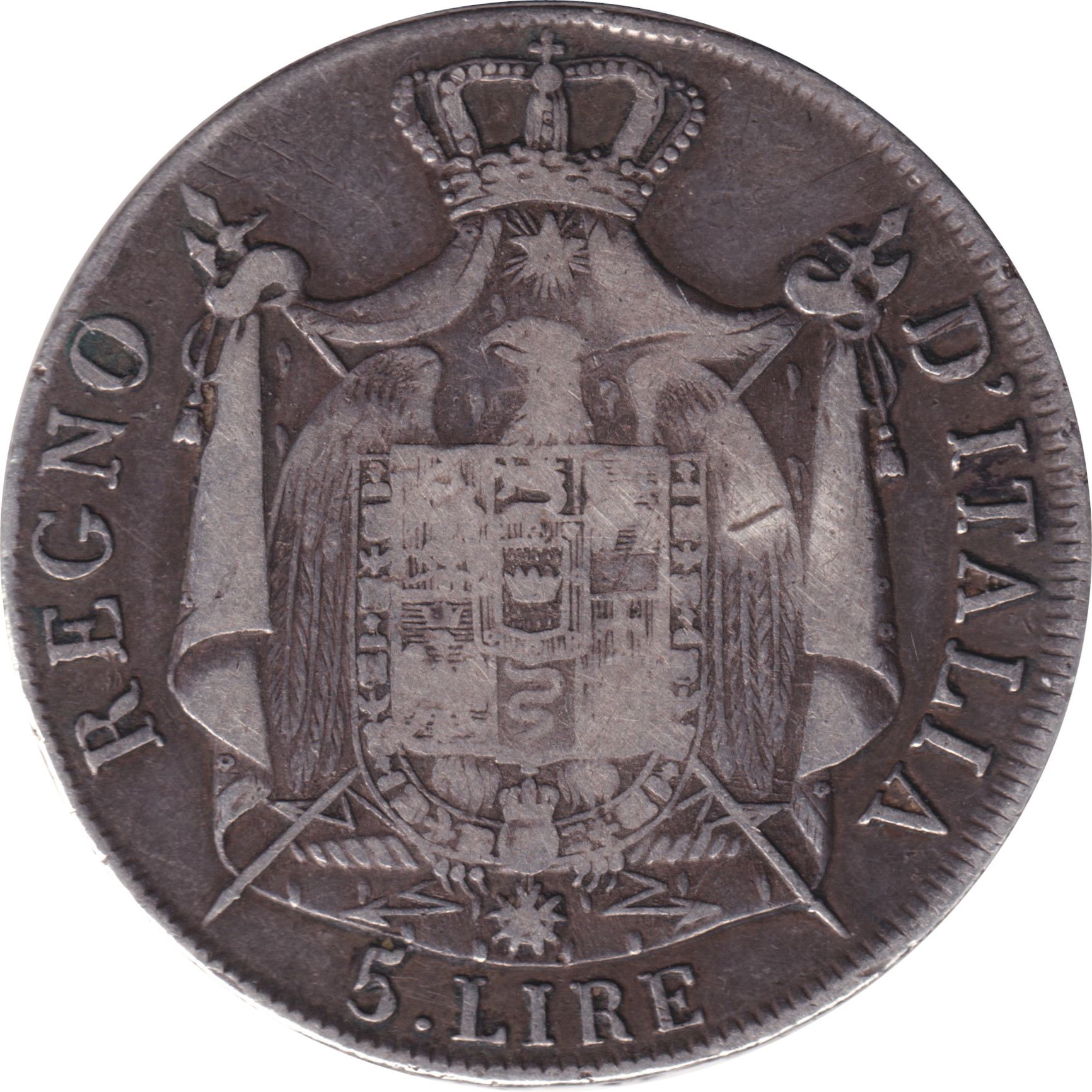 5 lire argent - Napoléon