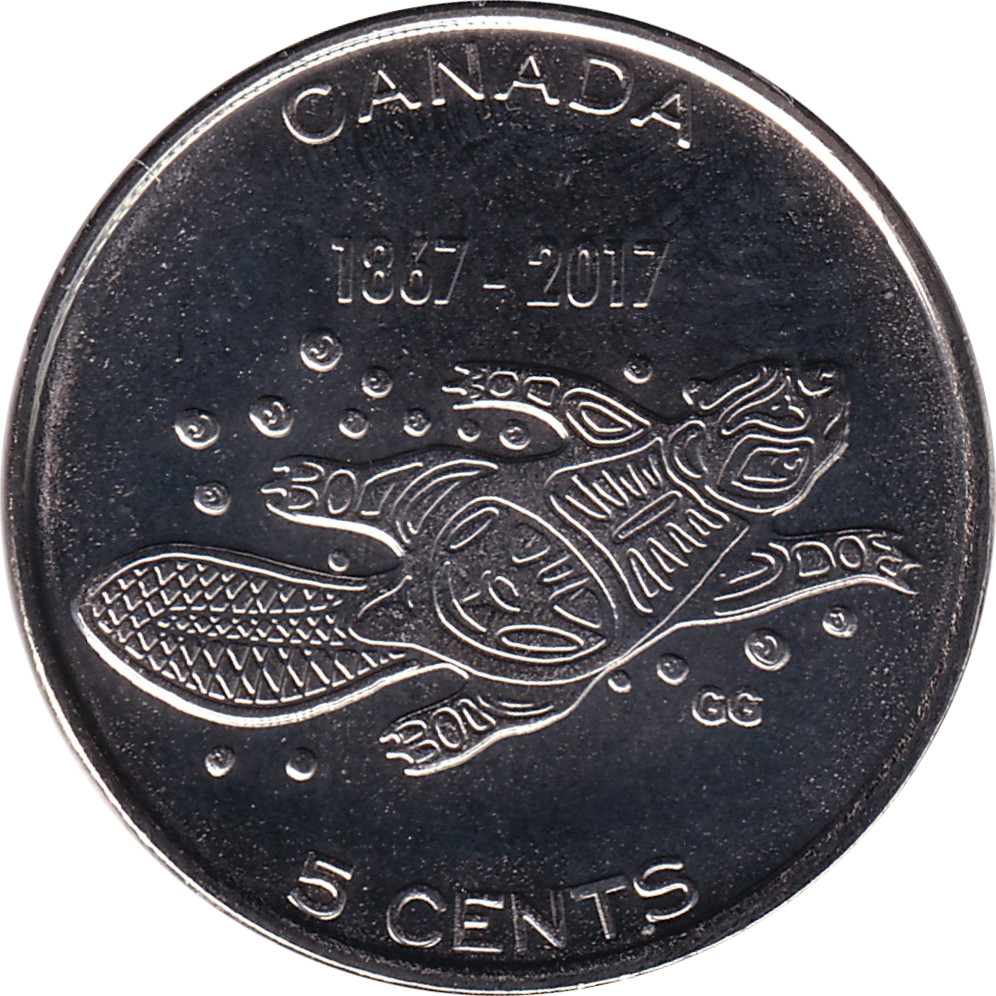 5 cents - Confédération - 150 ans