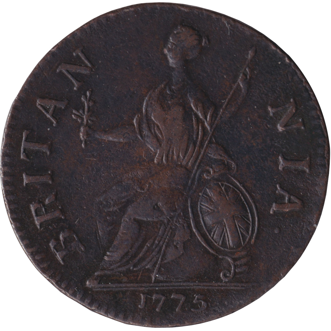 1/2 penny - Georges III - Young bust