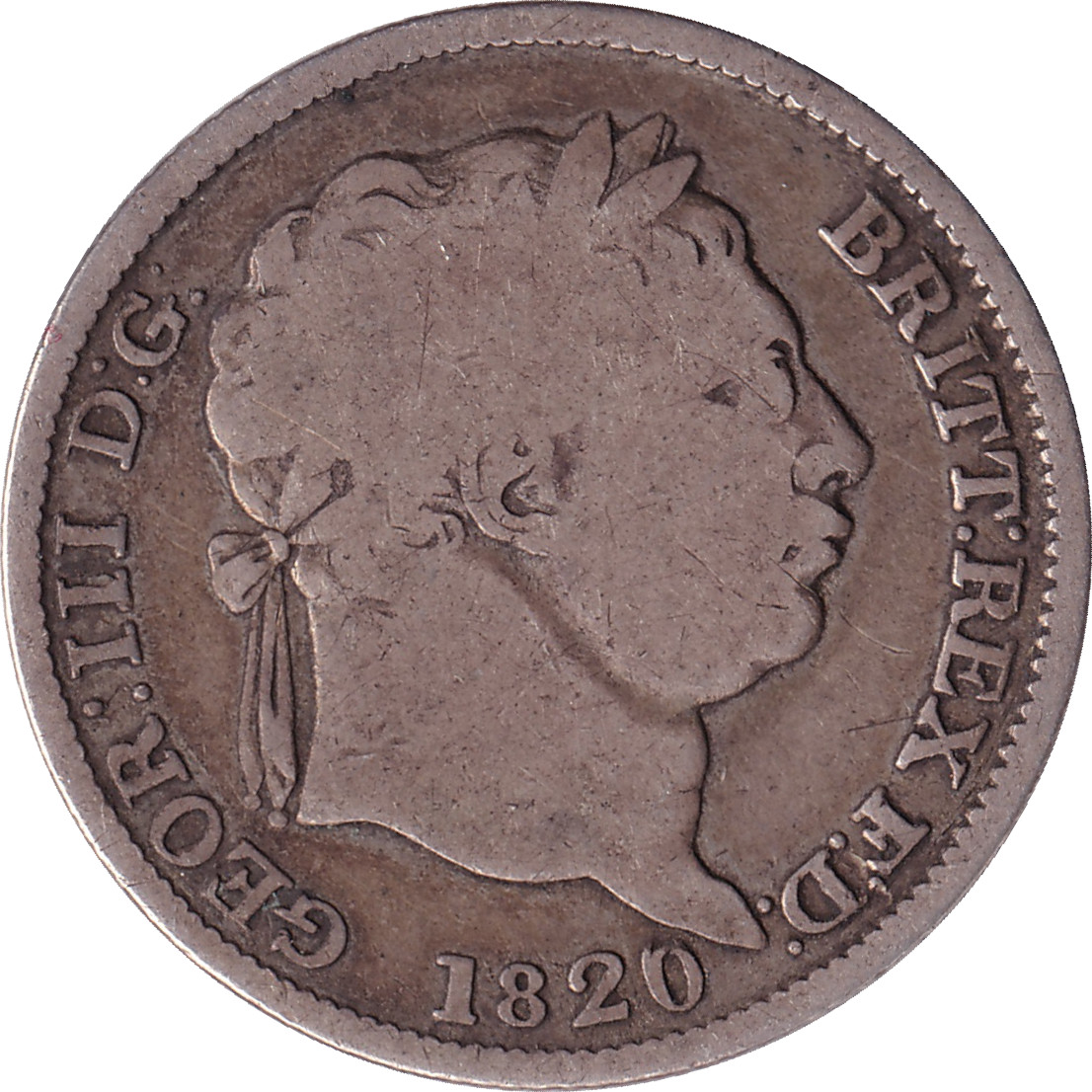 1 shilling argent - Georges III - Tête agée