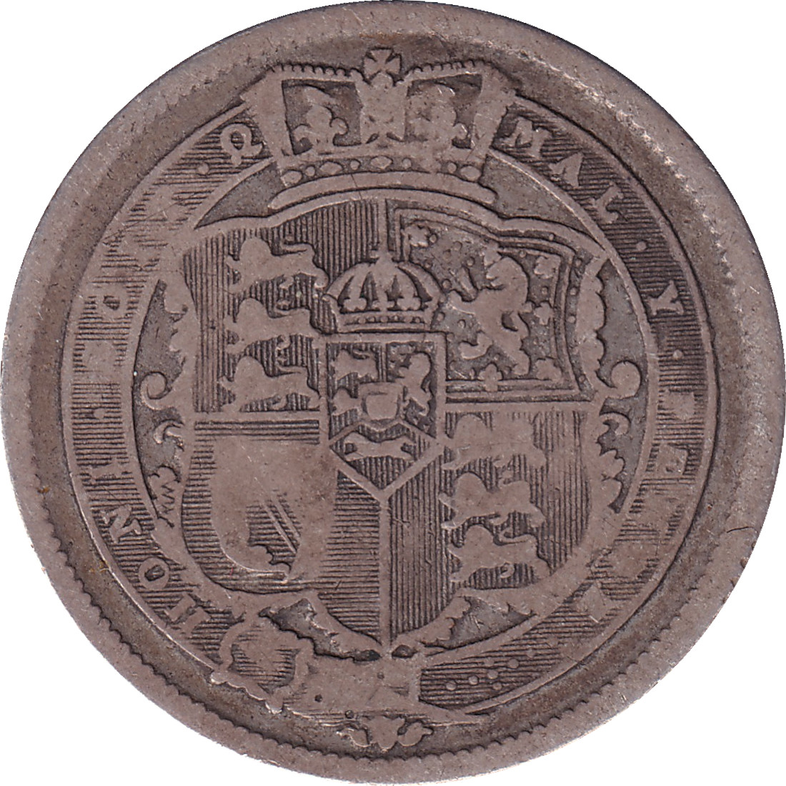 1 shilling silver - Georges III - Old head