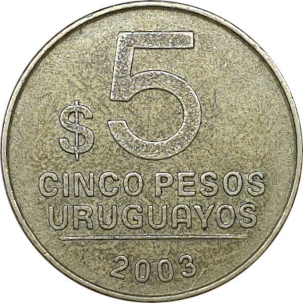 5 pesos - Artegas