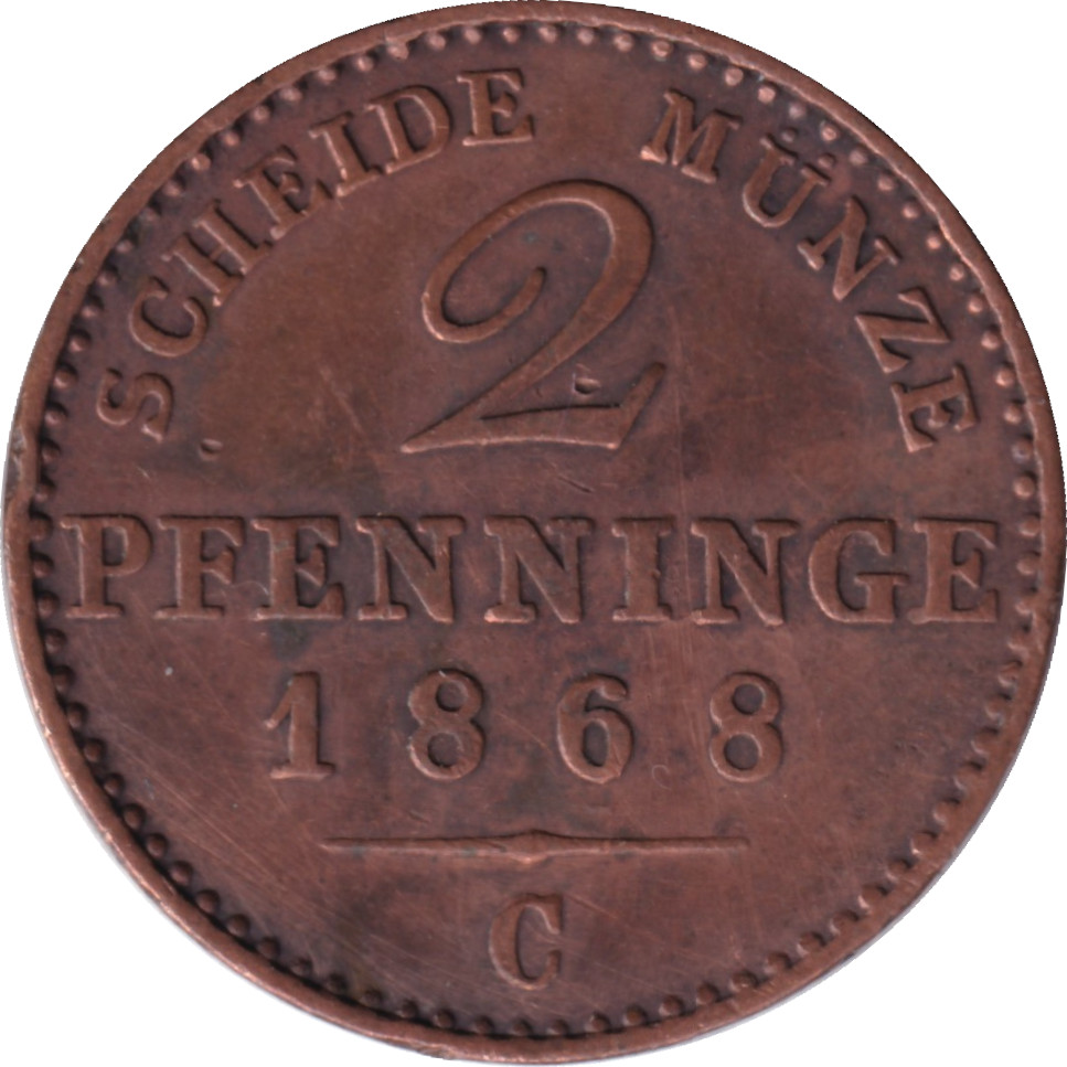 2 pfennig - Guillaume I