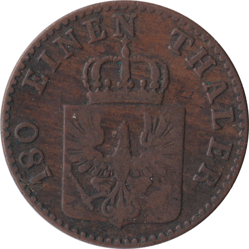 2 pfennig - Frédéric-Guillaume IV - Type 3