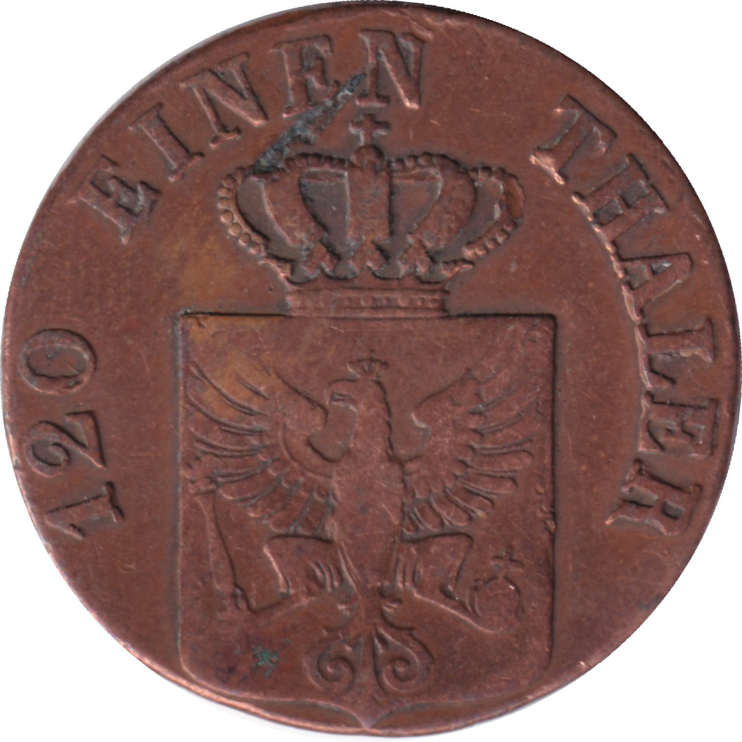 3 pfennig - Frédéric-Guillaume IV - Type 1