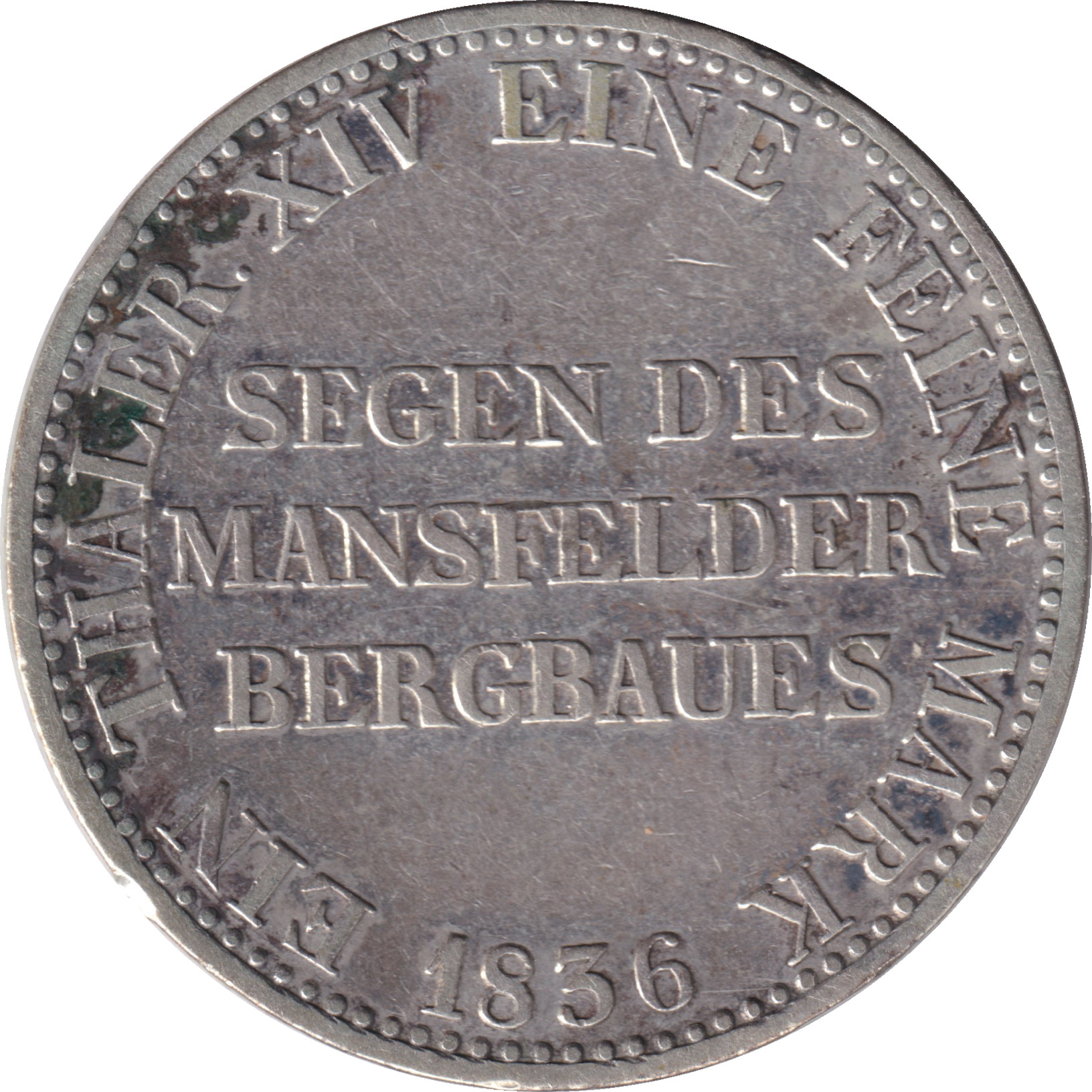 1 thaler argent - Frédéric Guillaume IV - Thaler des mines - Type 4