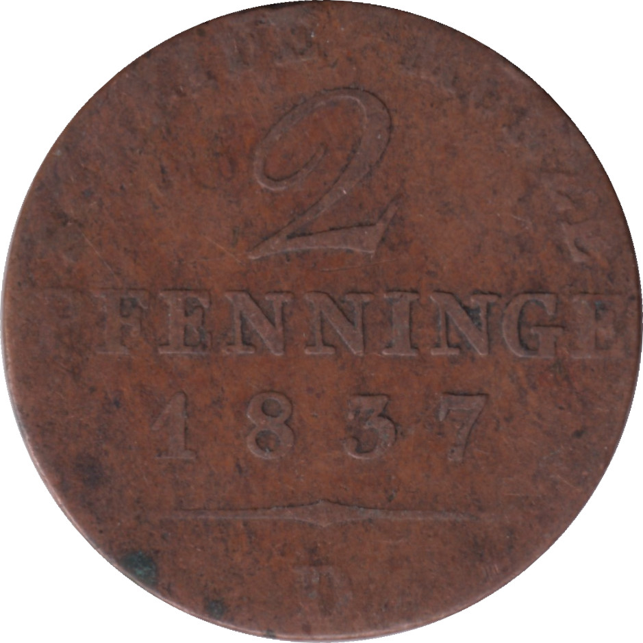 2 pfennig - Frédéric-Guillaume III