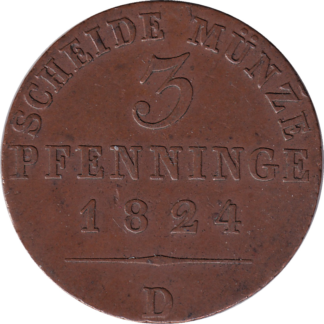 3 pfennig - Frédéric-Guillaume III