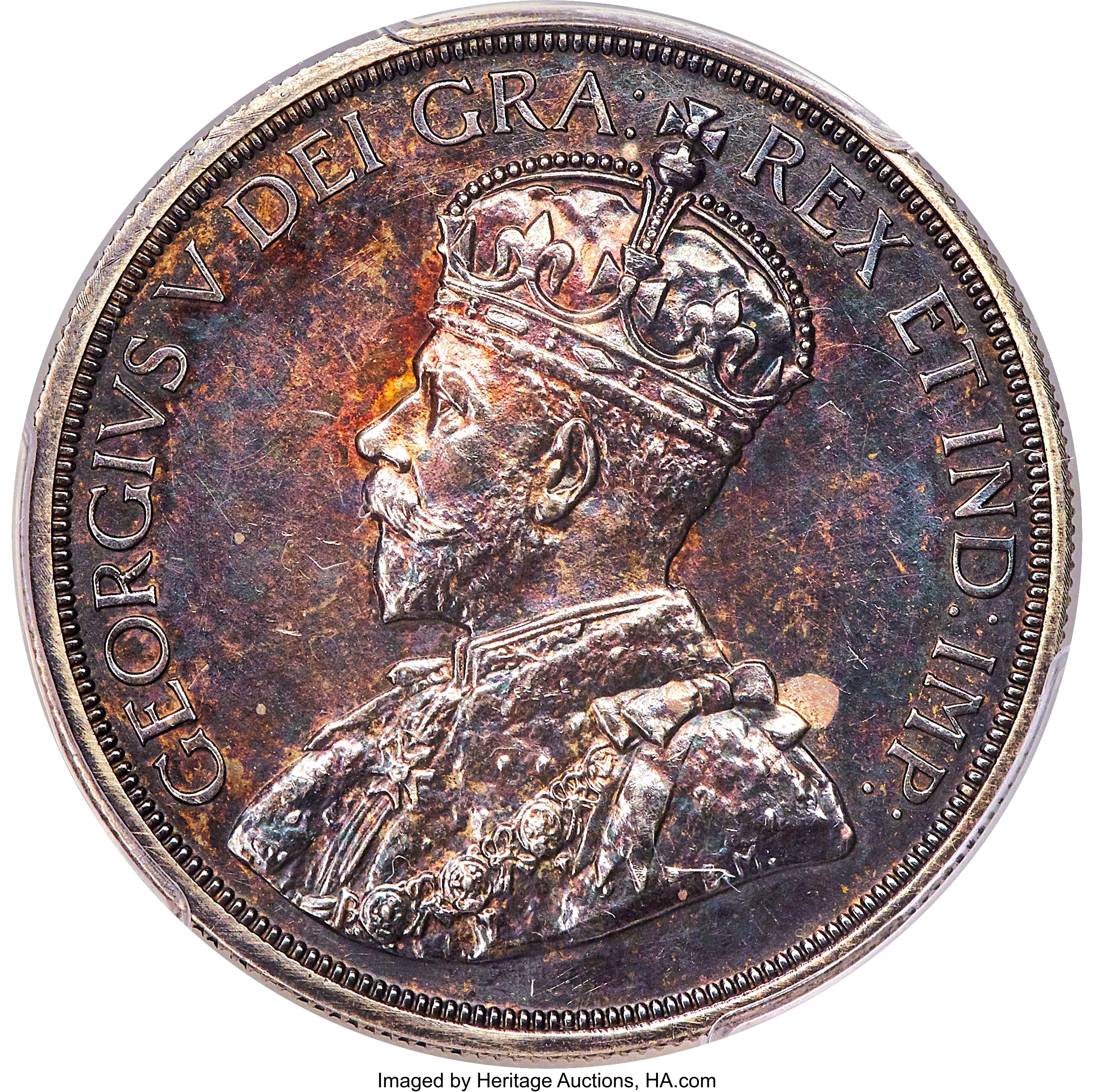 1 dollar silver - George V