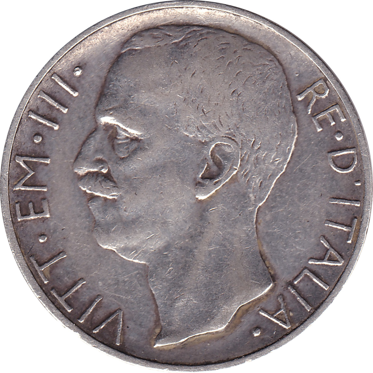 10 lire argent - Victor Emmanuel III - Quadrige