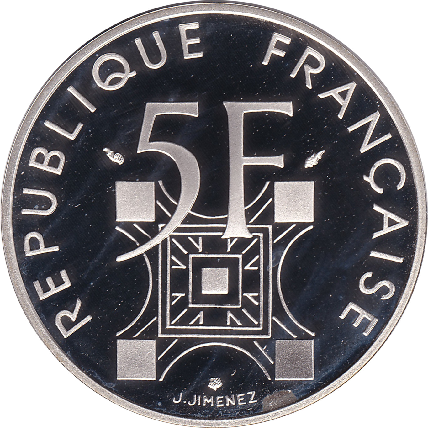 5 francs argent - Tour Eiffel